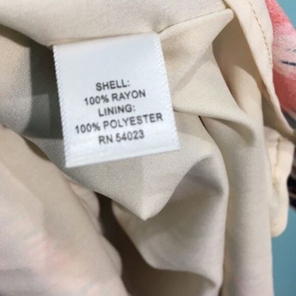 BANANA REPUBLIC BOHO WESTERN CORAL BELTED TIE DYE DRESS SZ 10 - Picture 8 of 8